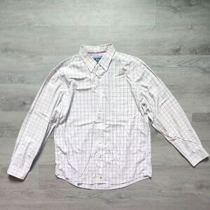 Bass Men's Long Sleeve Plaid Button Down Cotton Shirt Large L
